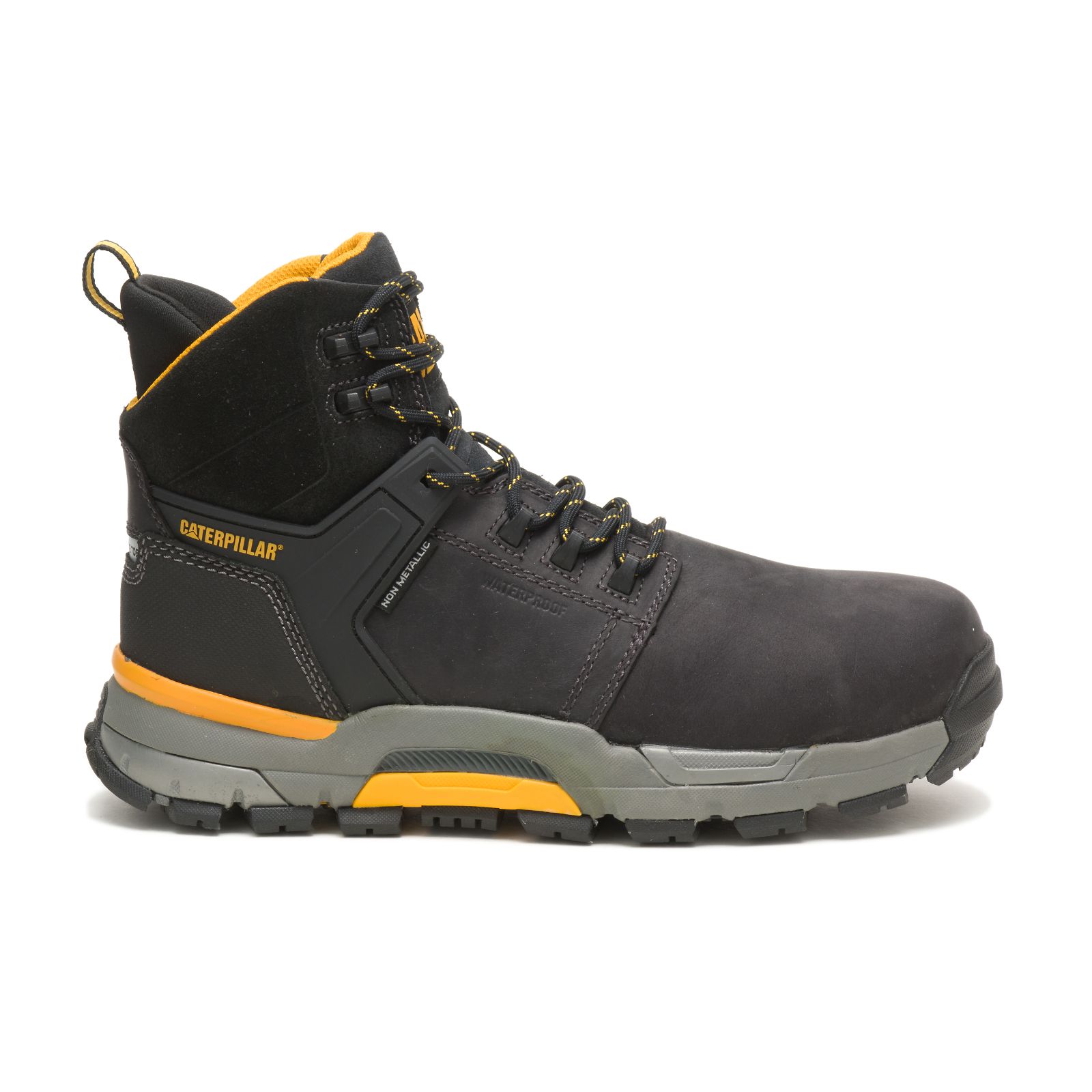 Caterpillar Boots South Africa - Cat Men's Cat Edge Waterproof Nano Toe Work Boots Black IR4580126